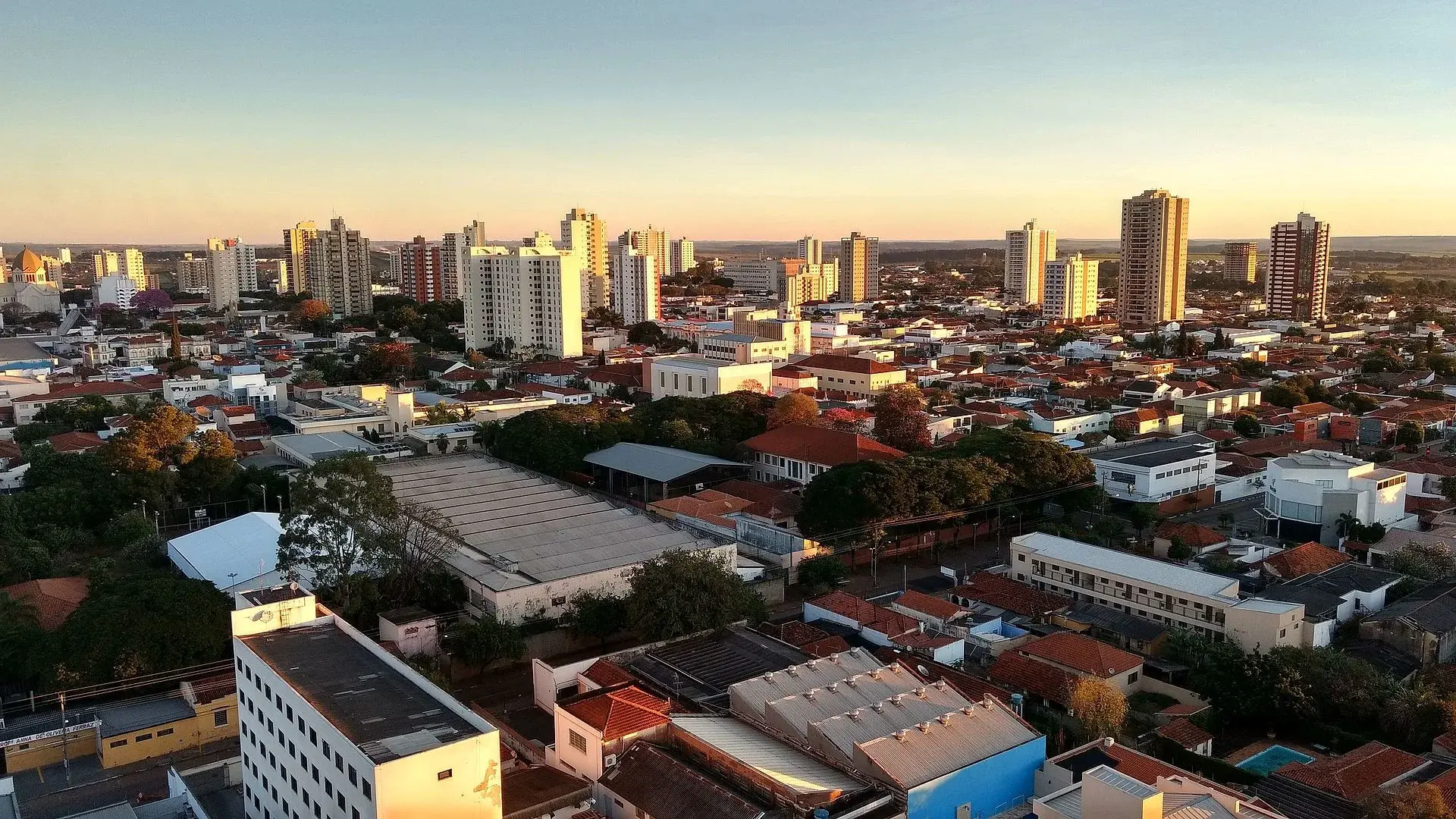 Vista da cidade de Araraquara, São Paulo