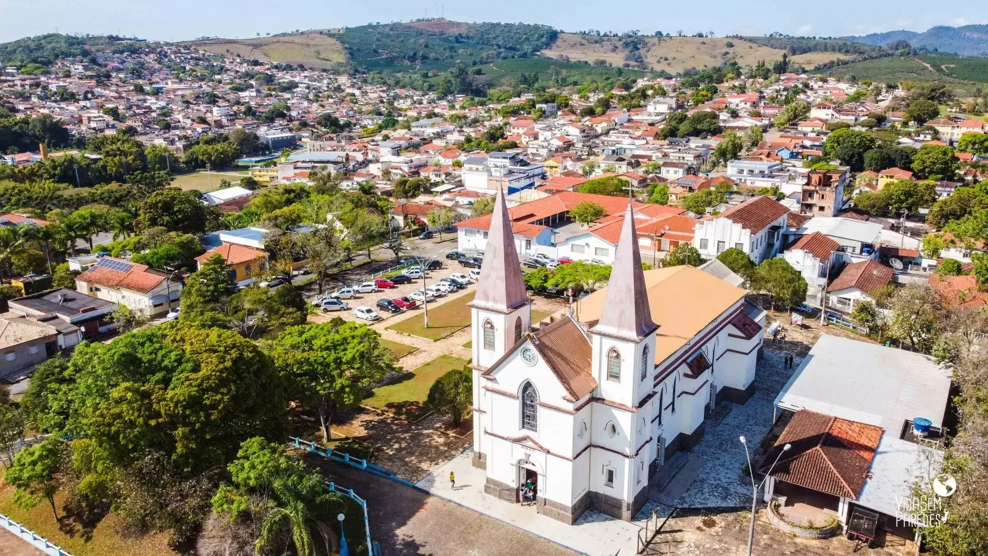 Vista da cidade de Cambuquira, Minas Gerais