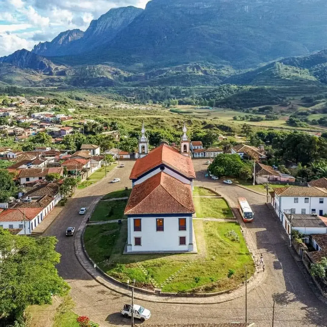 Vista da cidade de Catas Altas, Minas Gerais