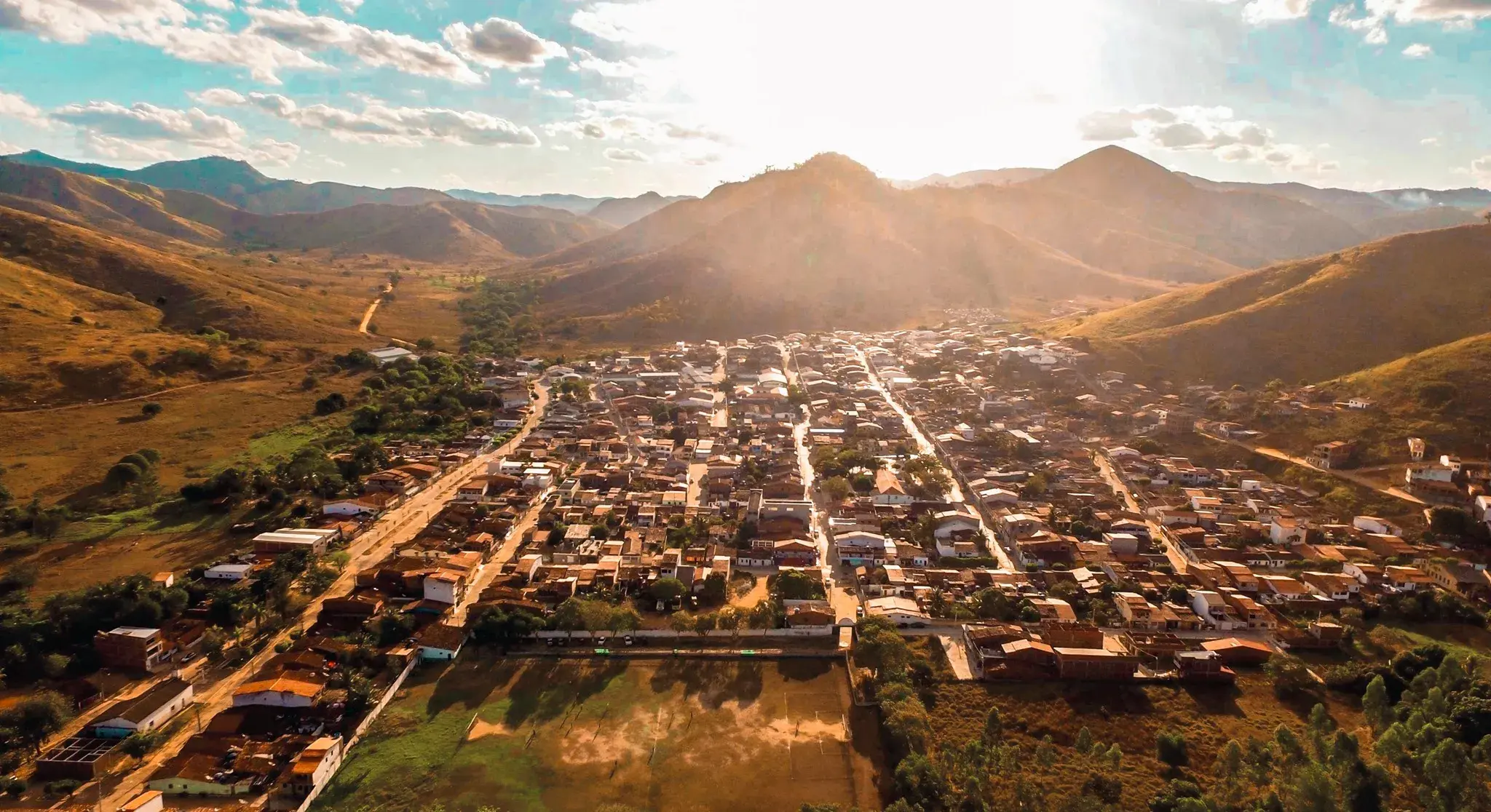 Vista da cidade de Caatiba, Bahia