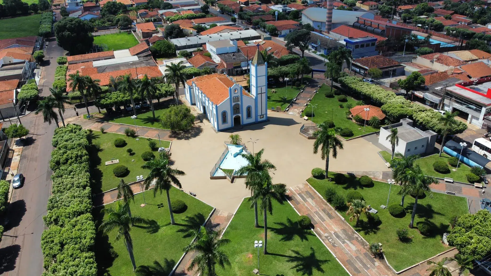 Vista da cidade de Ipiguá, São Paulo