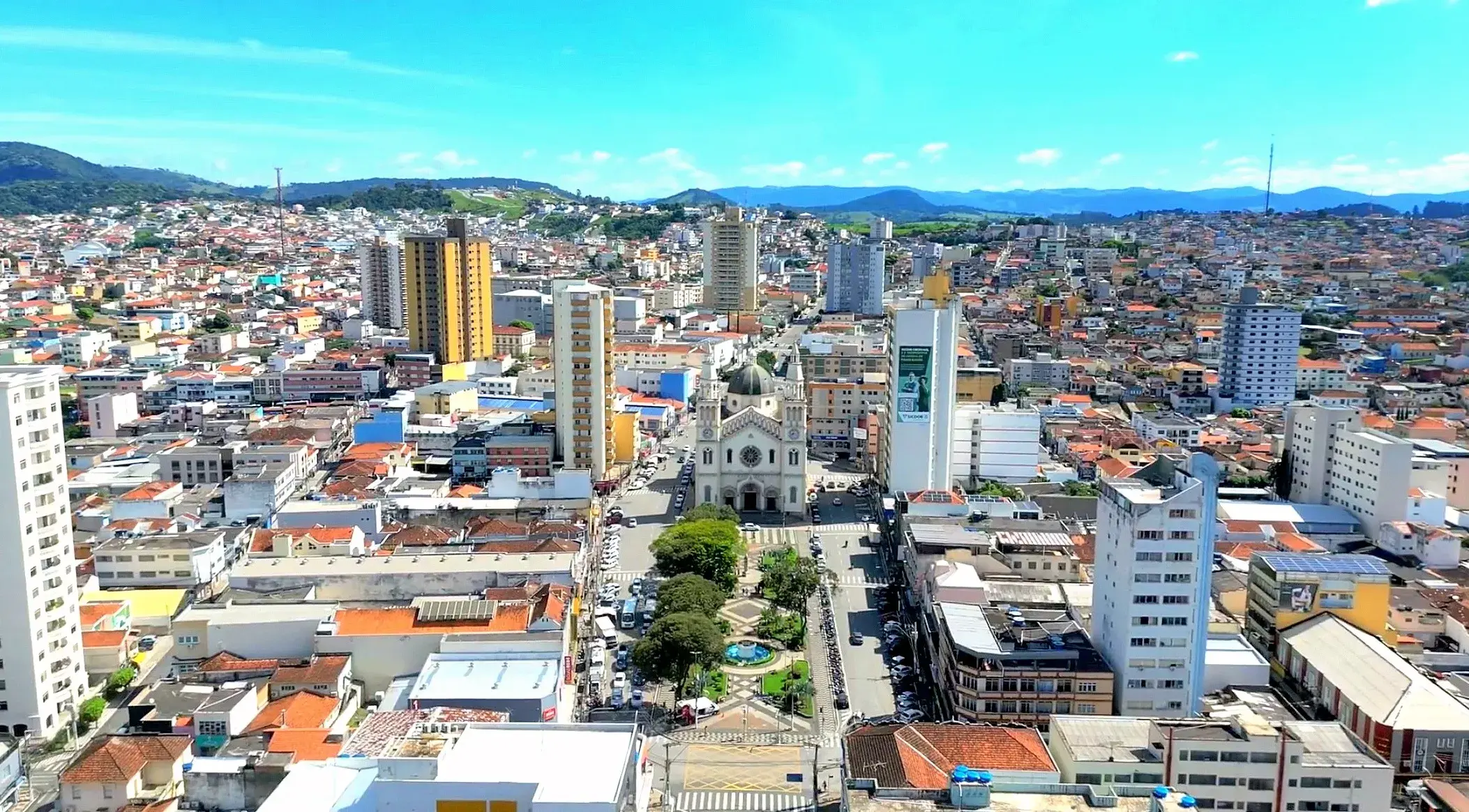Vista da cidade de Pouso Alegre, Minas Gerais