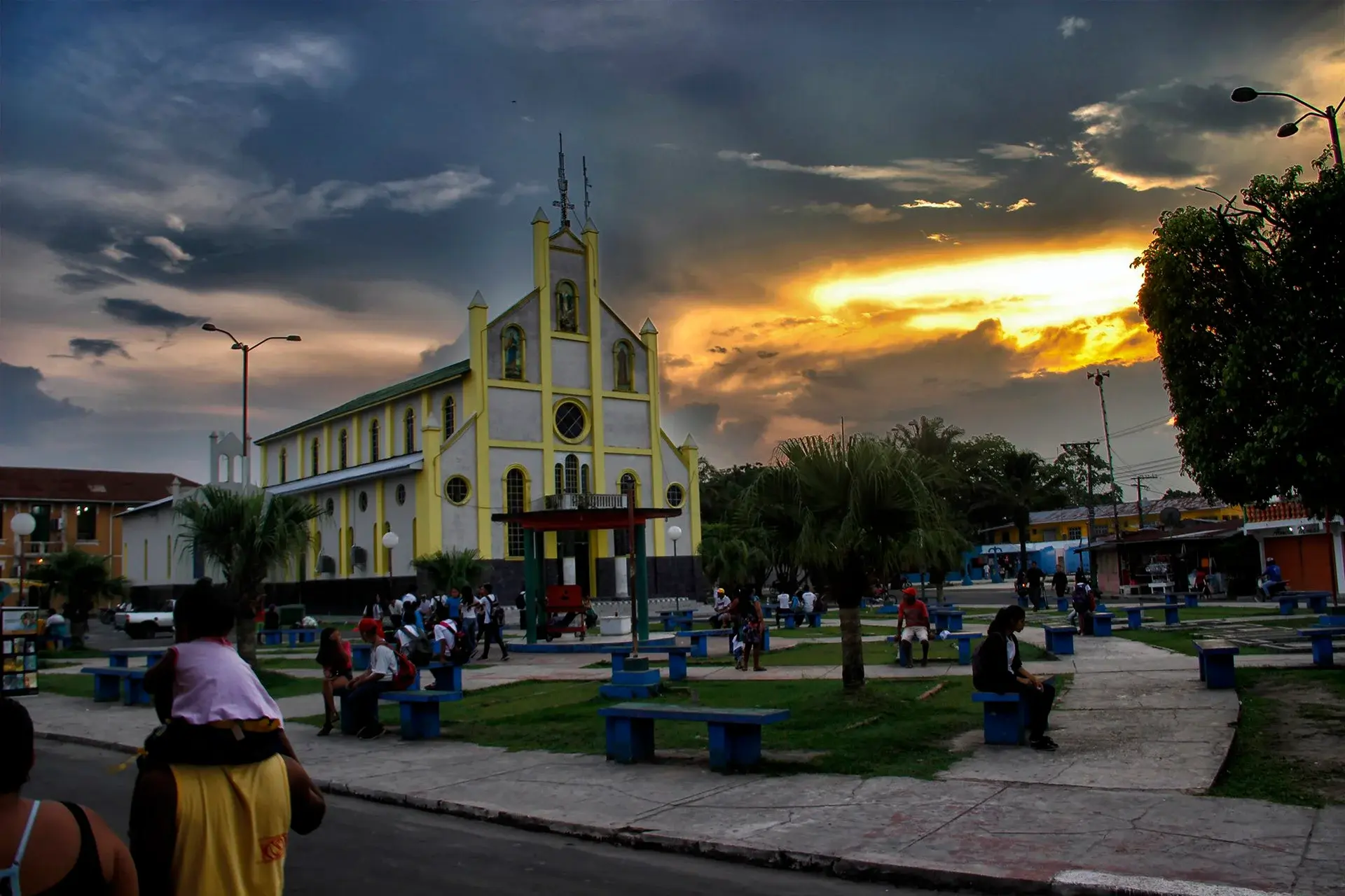 Vista da cidade de São Paulo de Olivença, Amazonas