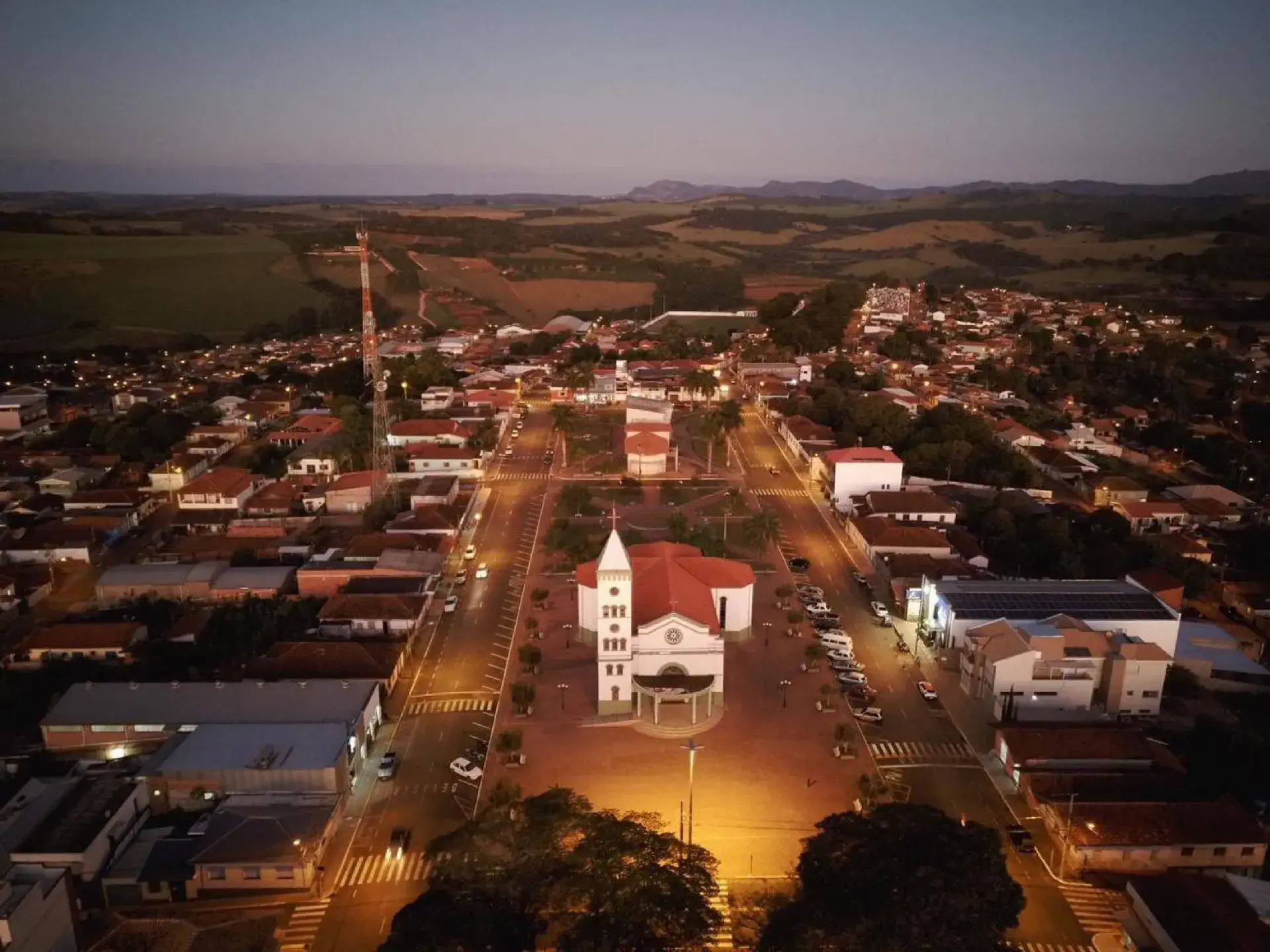 Vista da cidade de Divisa Nova, Minas Gerais