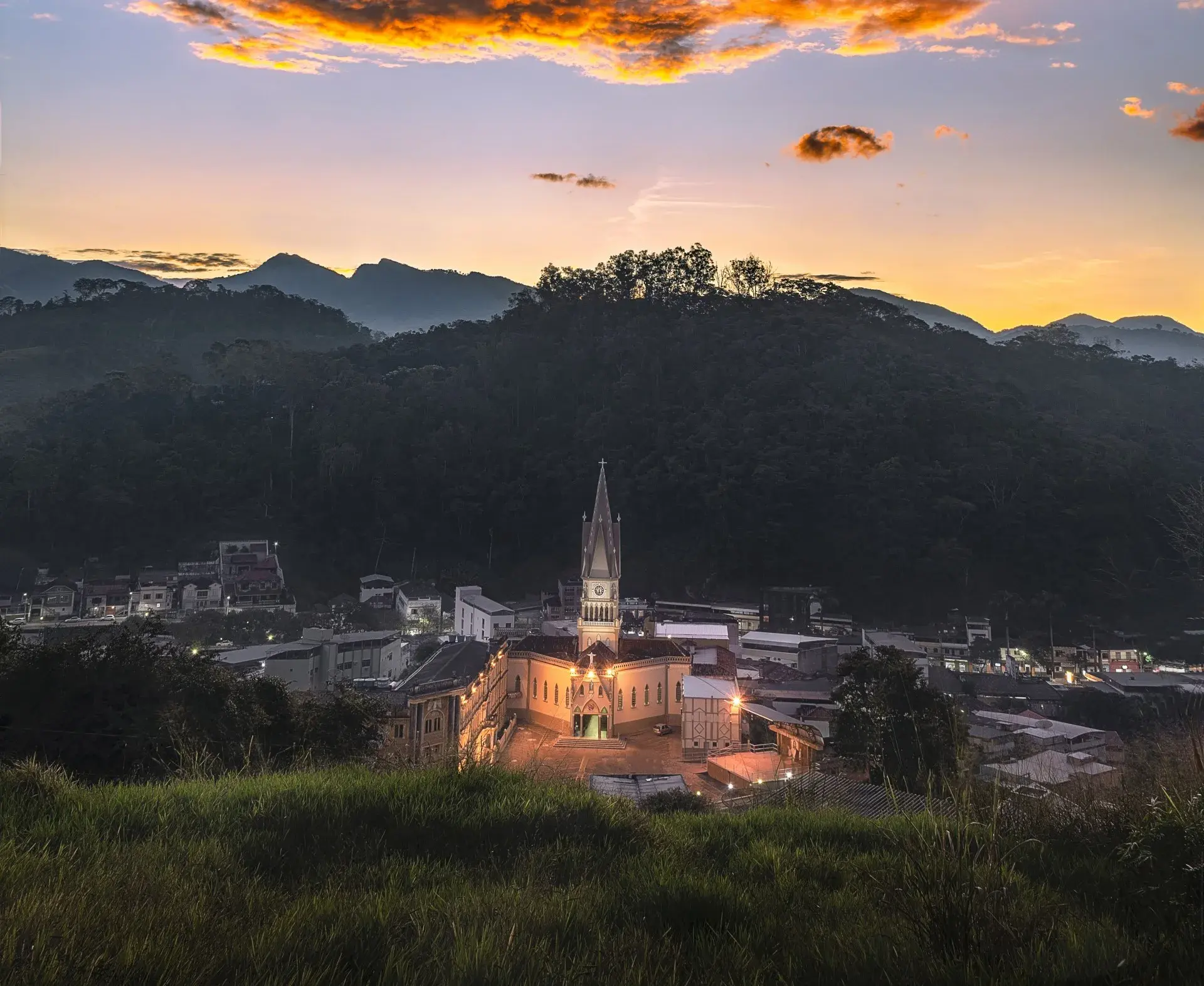 Vista da cidade de Manhumirim, Minas Gerais