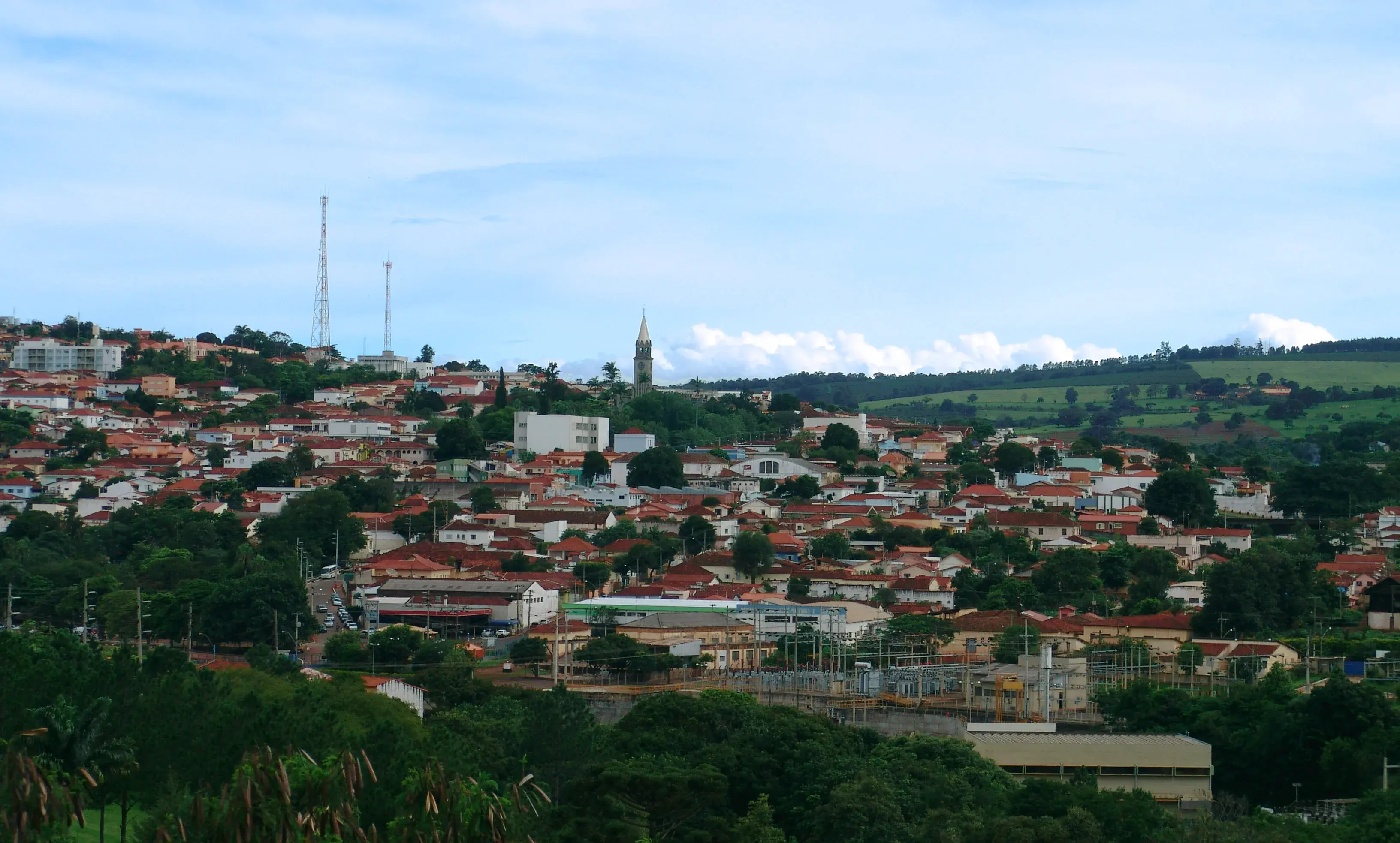 Vista da cidade de Piraju, São Paulo