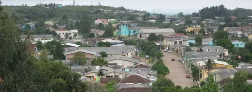 Vista da cidade de Lagoão, Rio Grande do Sul