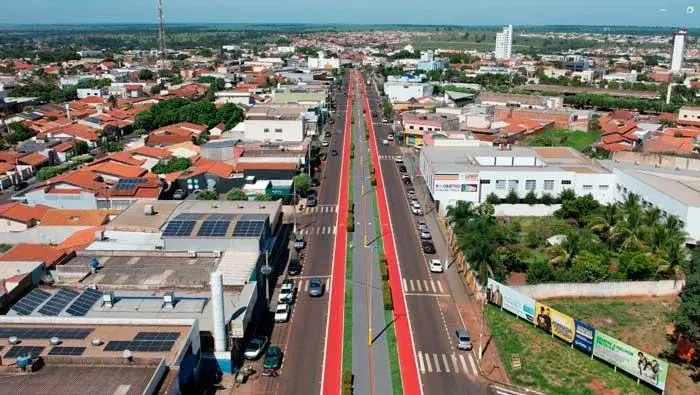 Vista da cidade de Iturama, Minas Gerais