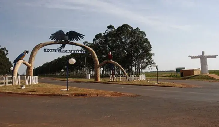 Vista da cidade de Antônio João, Mato Grosso do Sul