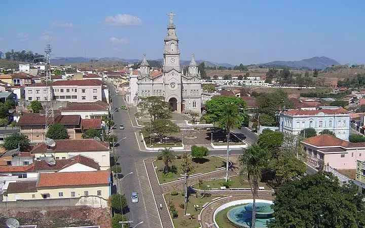 Vista da cidade de Ouro Fino, Minas Gerais