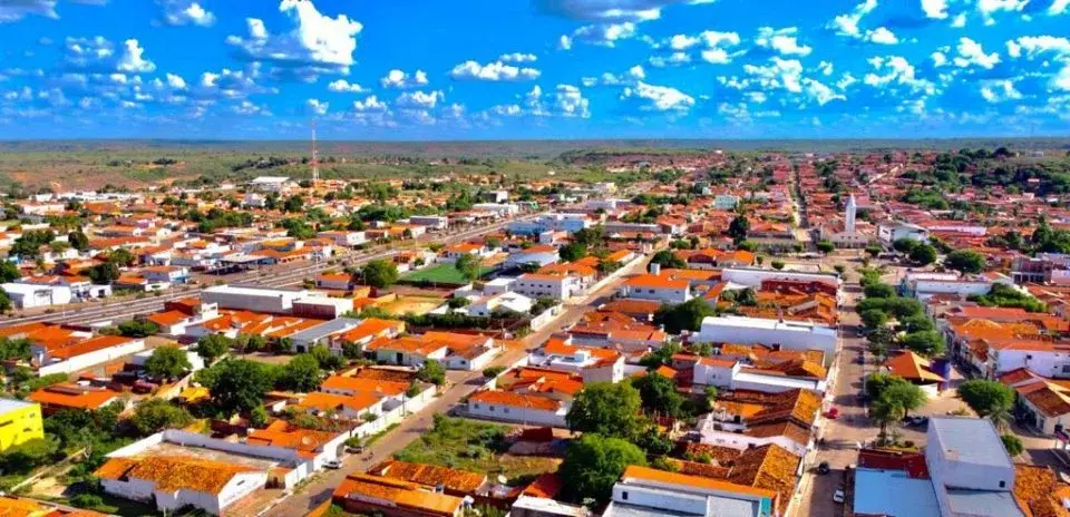 Vista da cidade de Simplício Mendes, Piauí