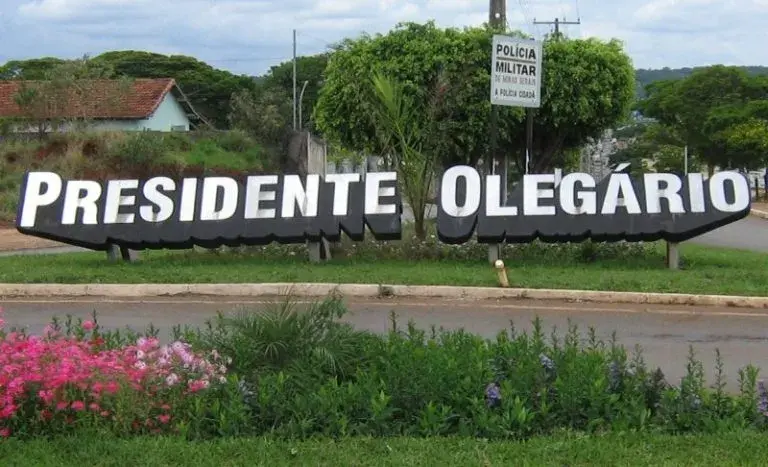 Vista da cidade de Presidente Olegário, Minas Gerais