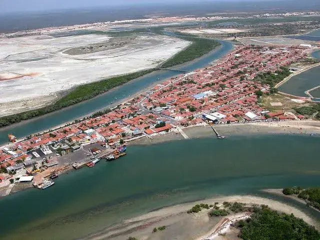 Vista da cidade de Guamaré, Rio Grande do Norte
