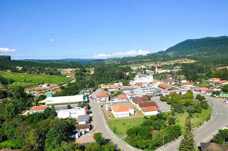 Vista da cidade de Dona Emma, Santa Catarina