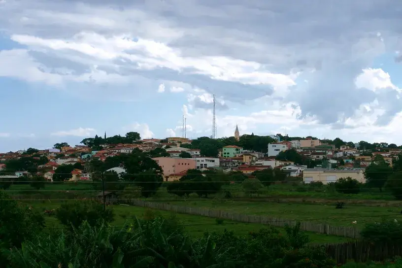 Vista da cidade de Itaberá, São Paulo