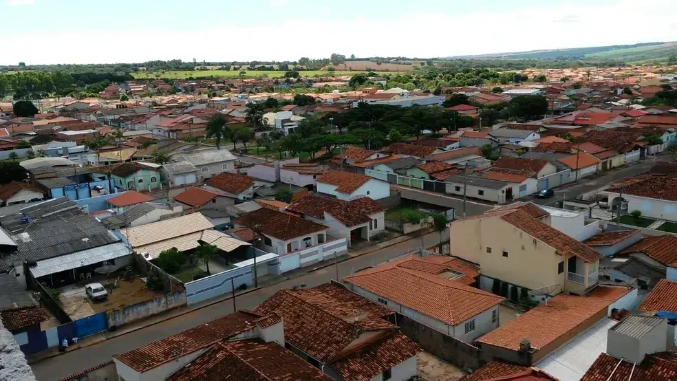 Vista da cidade de Santa Juliana, Minas Gerais