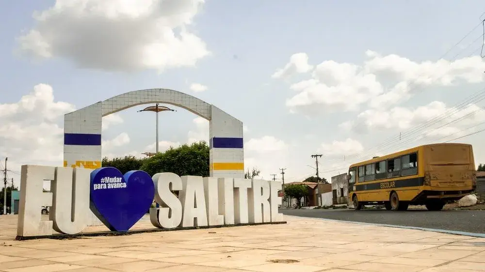 Vista da cidade de Salitre, Ceará