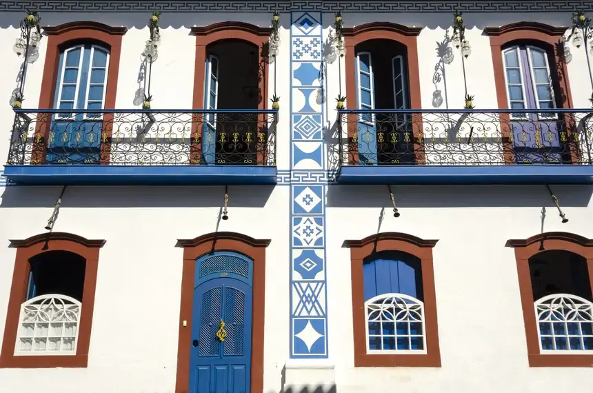 Vista da cidade de Paraty, Rio de Janeiro