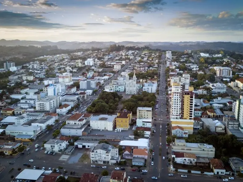 Vista da cidade de Guaporé, Rio Grande do Sul