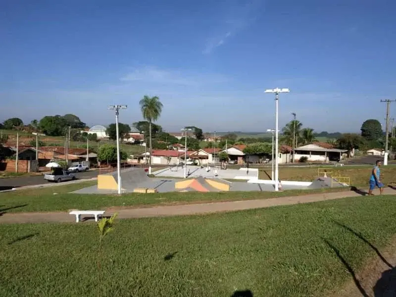 Vista da cidade de Luiziânia, São Paulo