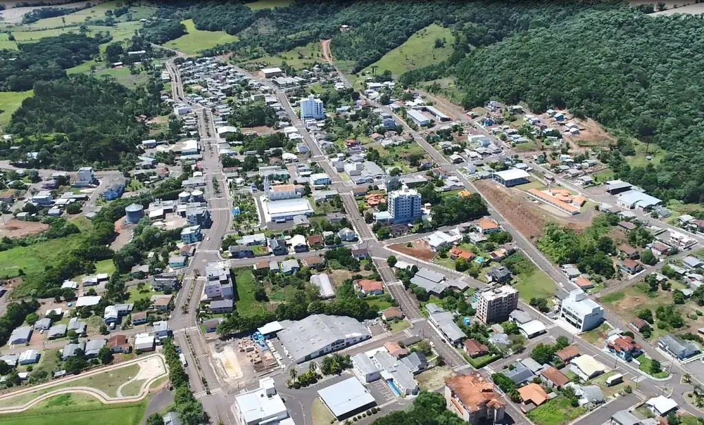 Vista da cidade de Vargeão, Santa Catarina