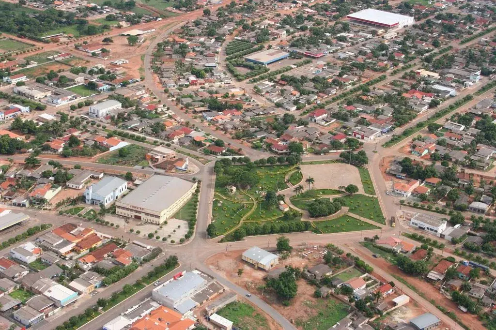 Vista da cidade de Colíder, Mato Grosso
