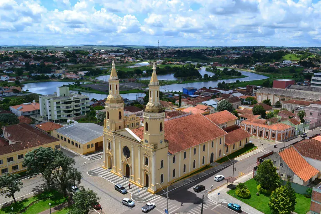 Vista da cidade de Castro, Paraná
