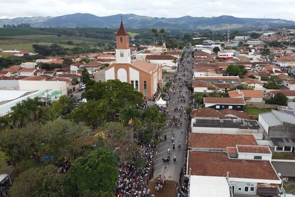 Vista da cidade de Santo Antônio do Jardim, São Paulo