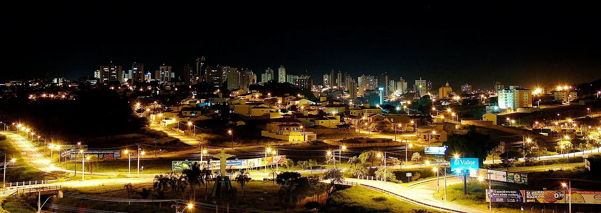 Vista da cidade de São Carlos, São Paulo