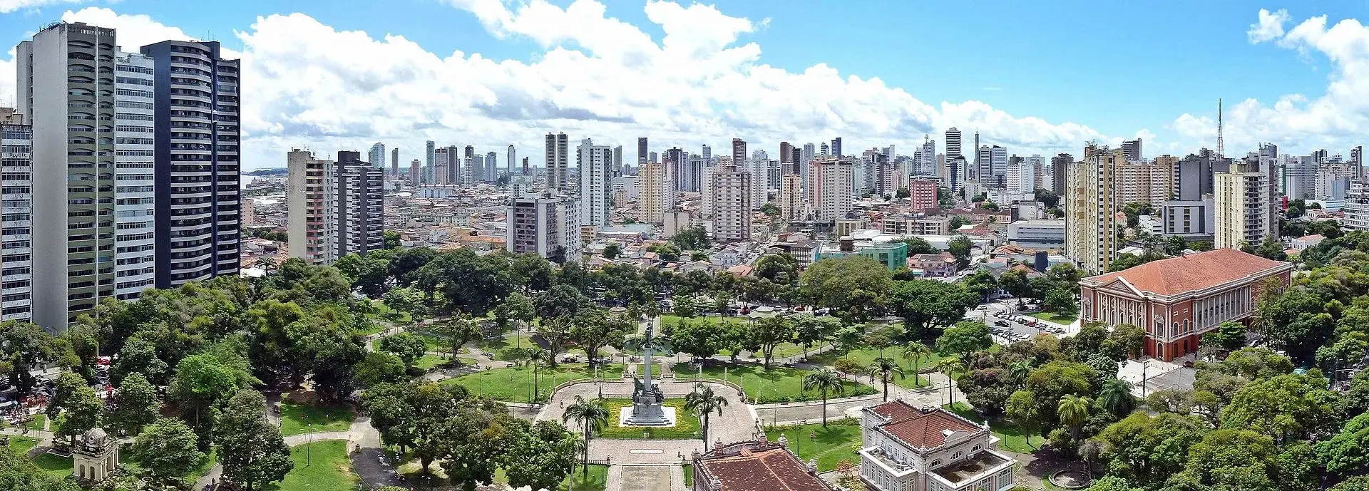 Vista da cidade de Belém, Pará