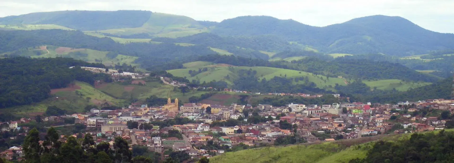 Vista da cidade de Guapiara, São Paulo