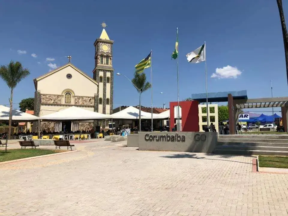 Vista da cidade de Corumbaíba, Goiás