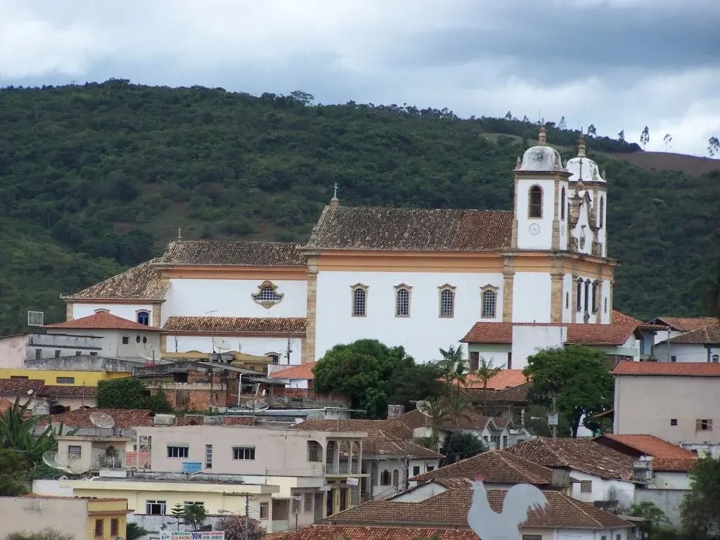 Vista da cidade de Caeté, Minas Gerais