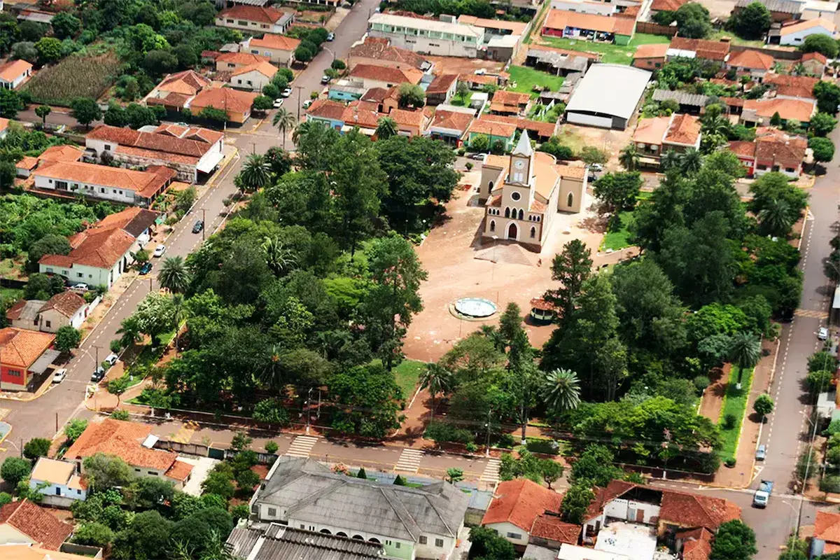 Vista da cidade de Gavião Peixoto, São Paulo