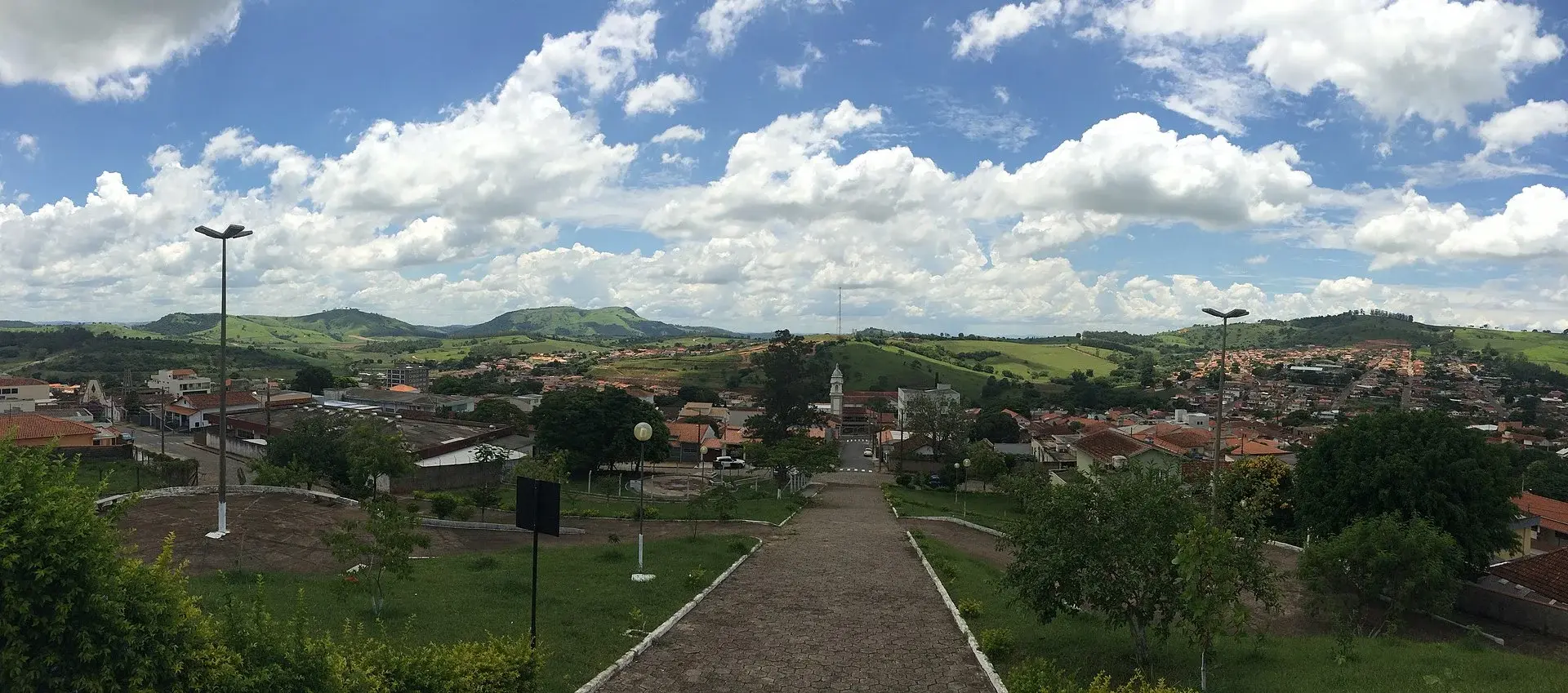 Vista da cidade de Areado, Minas Gerais