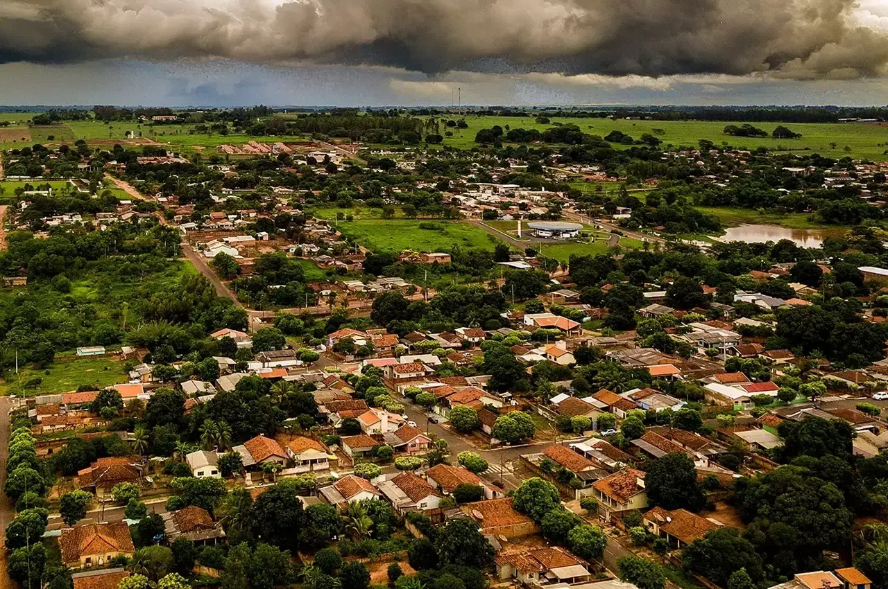 Vista da cidade de Glória de Dourados, Mato Grosso do Sul