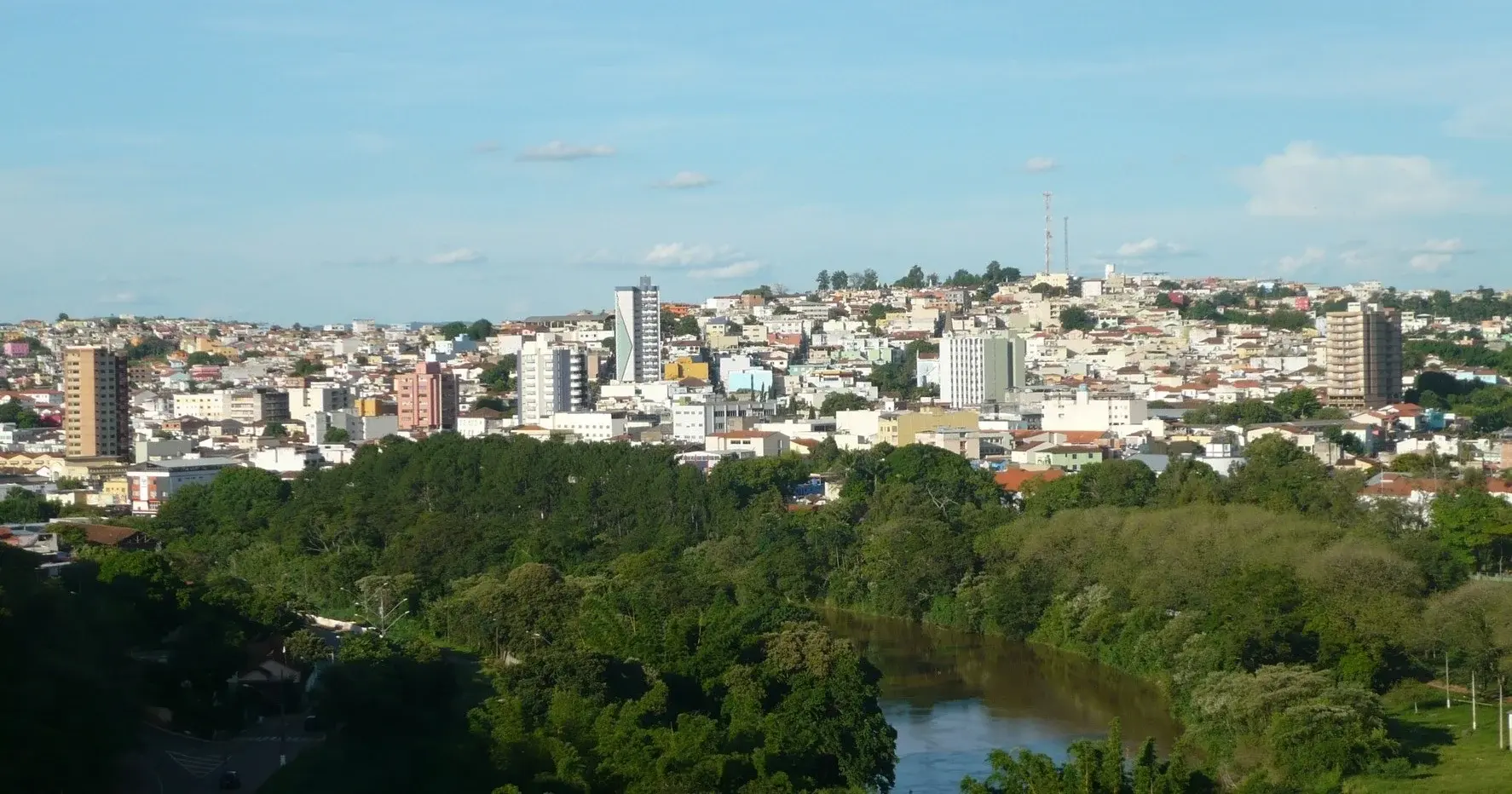 Vista da cidade de Três Corações, Minas Gerais