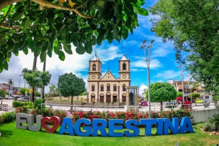 Vista da cidade de Agrestina, Pernambuco