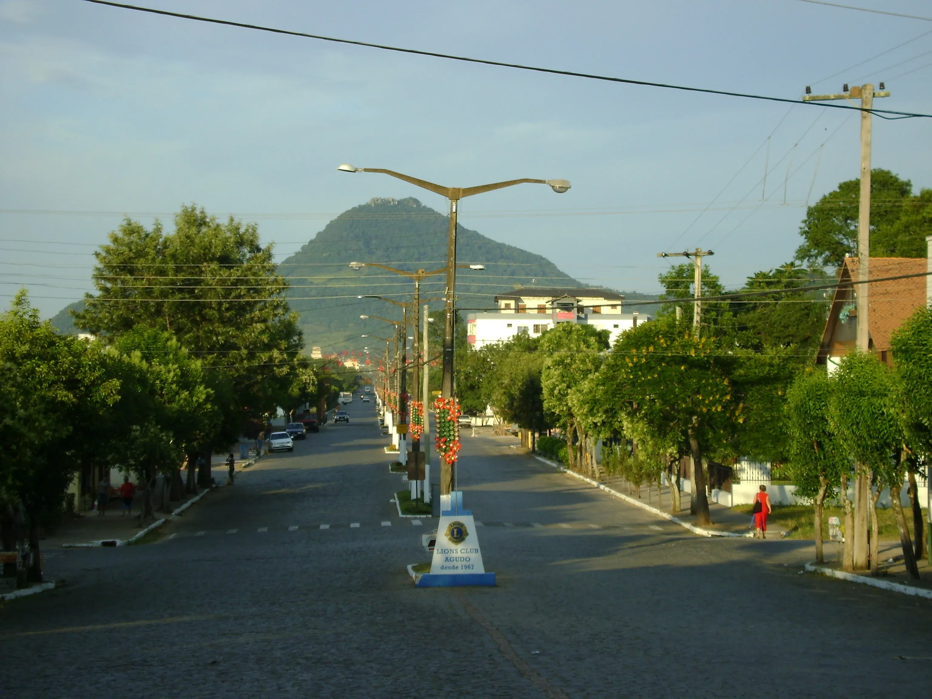 Vista da cidade de Agudo, Rio Grande do Sul