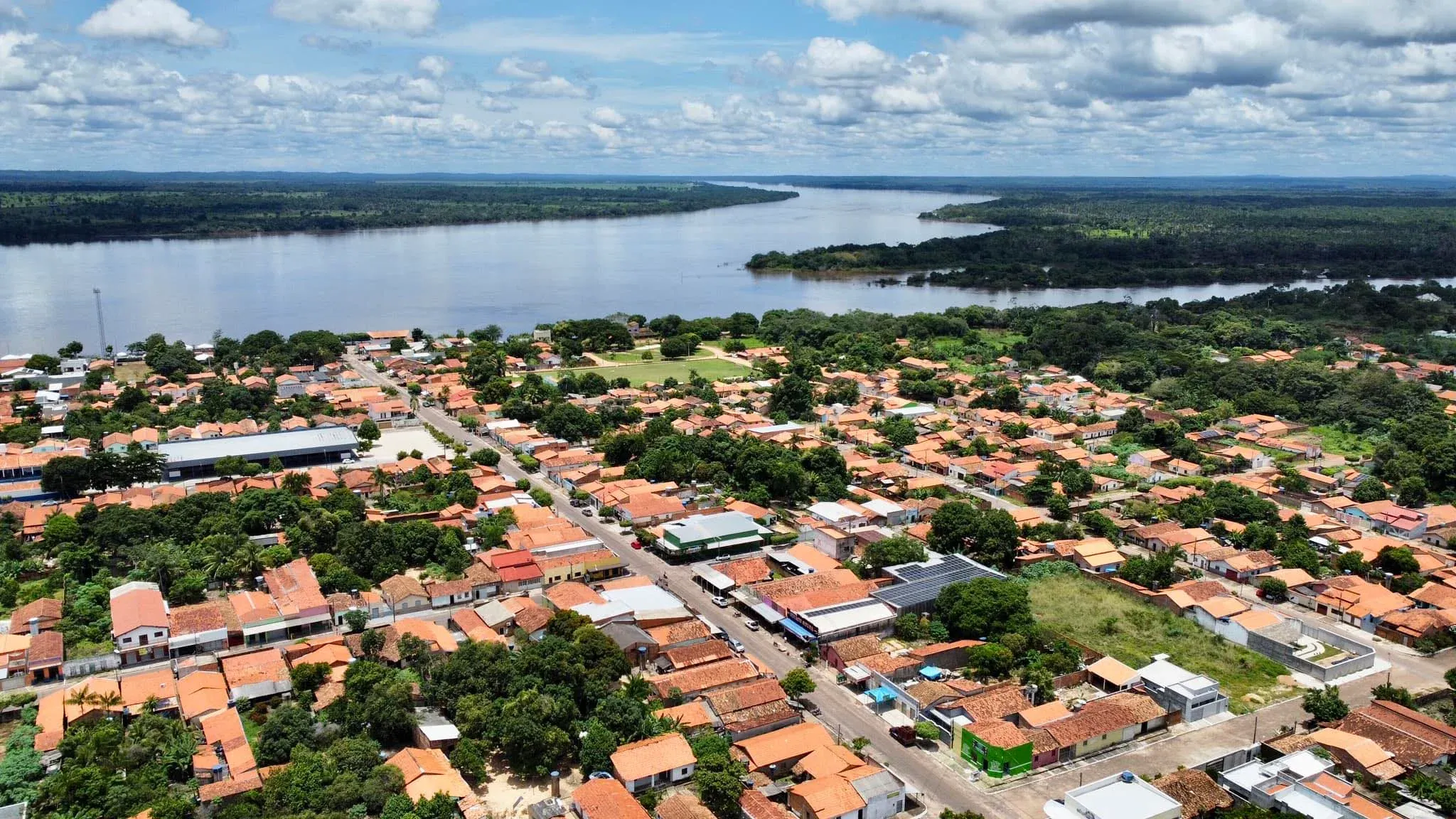 Vista da cidade de Araguatins, Tocantins