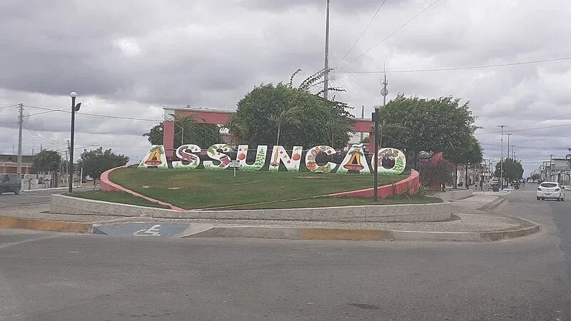 Vista da cidade de Assunção, Paraíba