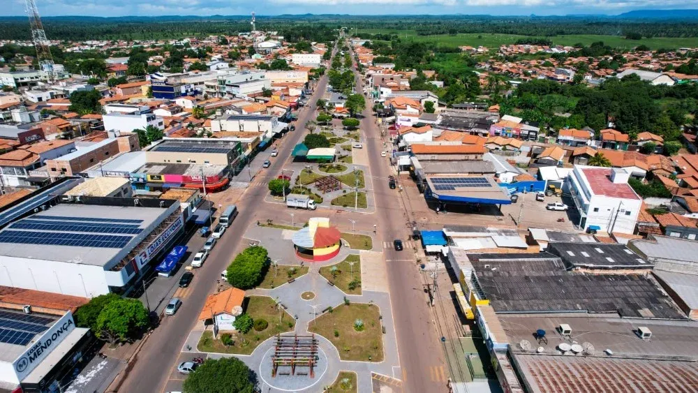 Vista da cidade de Augustinópolis, Tocantins