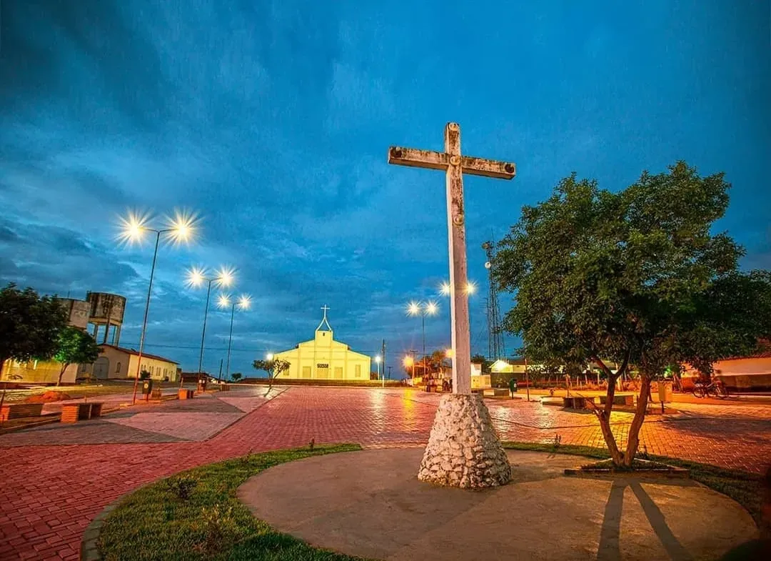 Vista da cidade de Barra D'Alcântara, Piauí