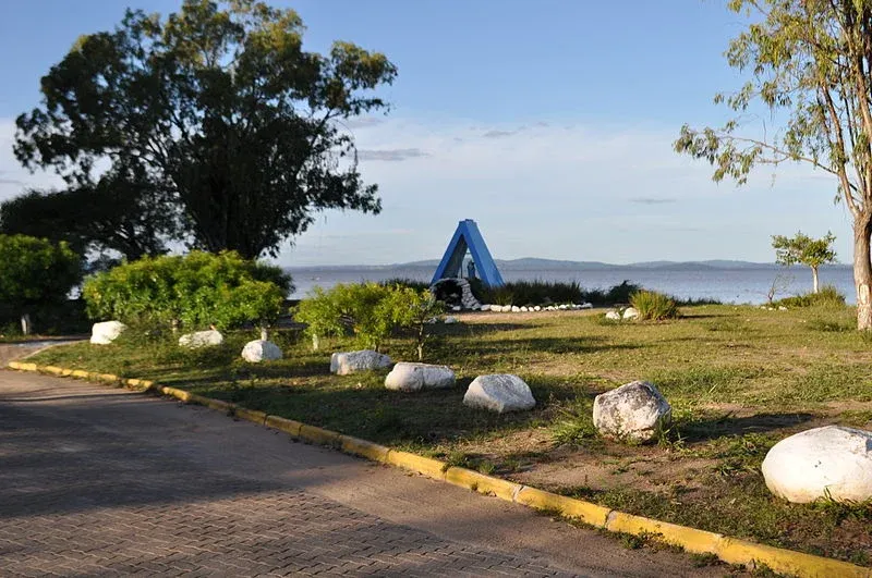 Vista da cidade de Barra do Ribeiro, Rio Grande do Sul