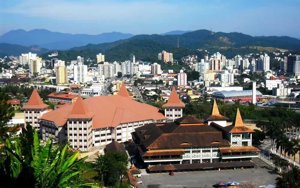 Vista da cidade de Brusque, Santa Catarina