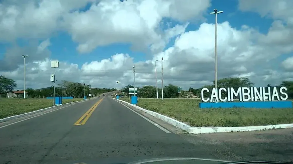 Vista da cidade de Cacimbinhas, Alagoas