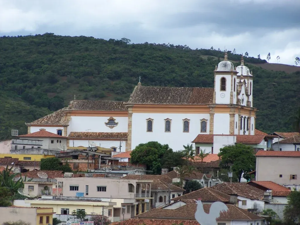 Vista da cidade de Caeté, Minas Gerais