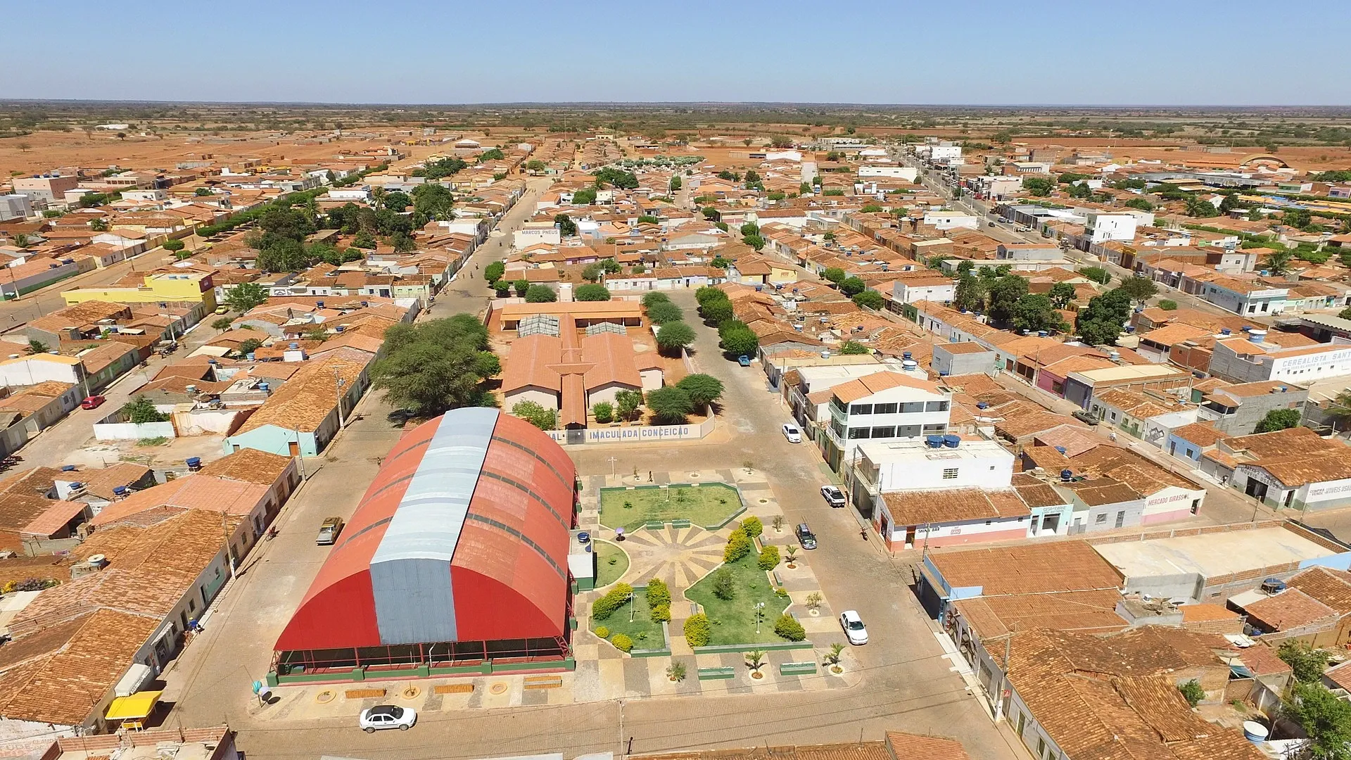 Vista da cidade de Cafarnaum, Bahia