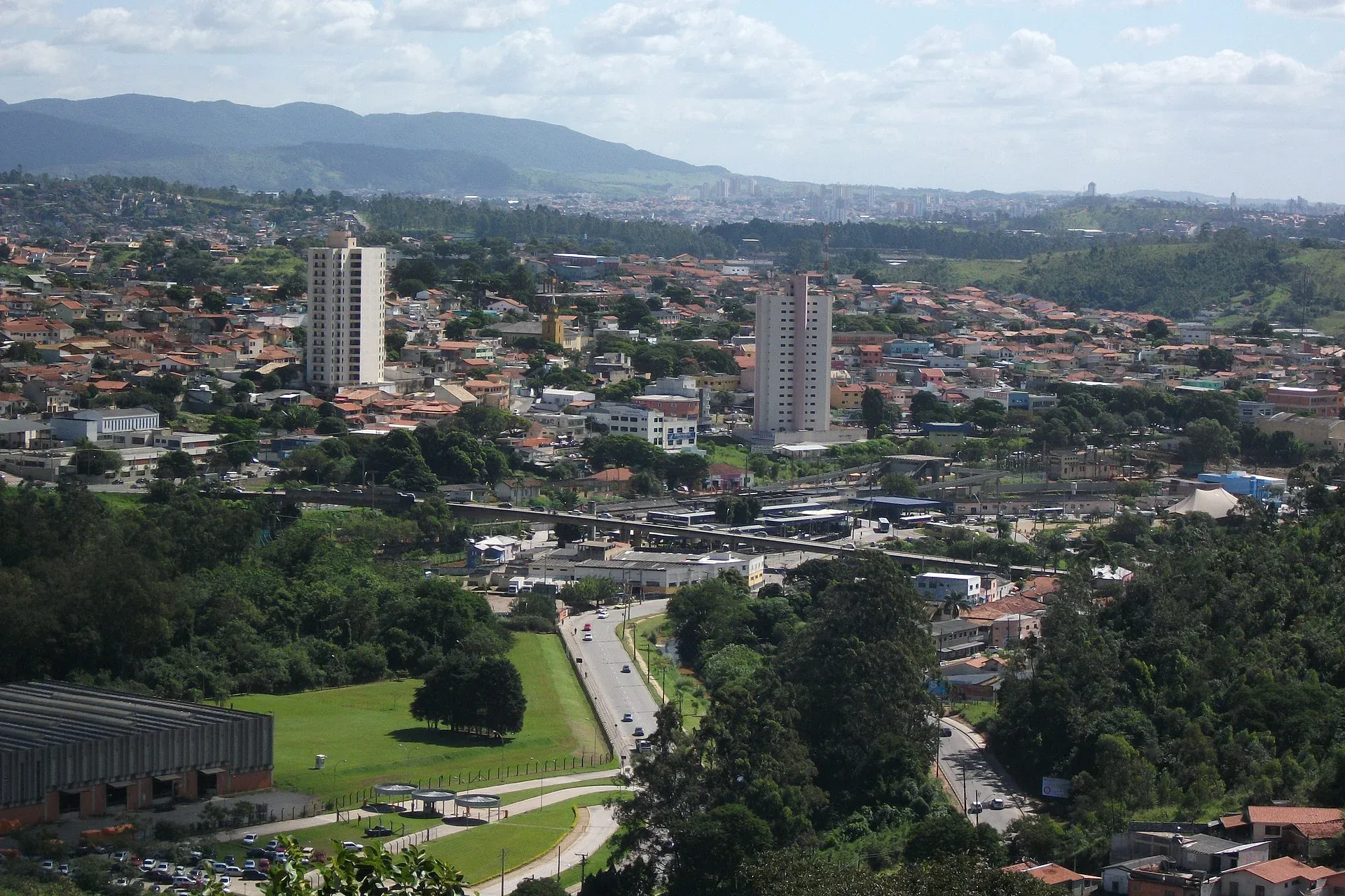 Vista da cidade de Campo Limpo Paulista, São Paulo