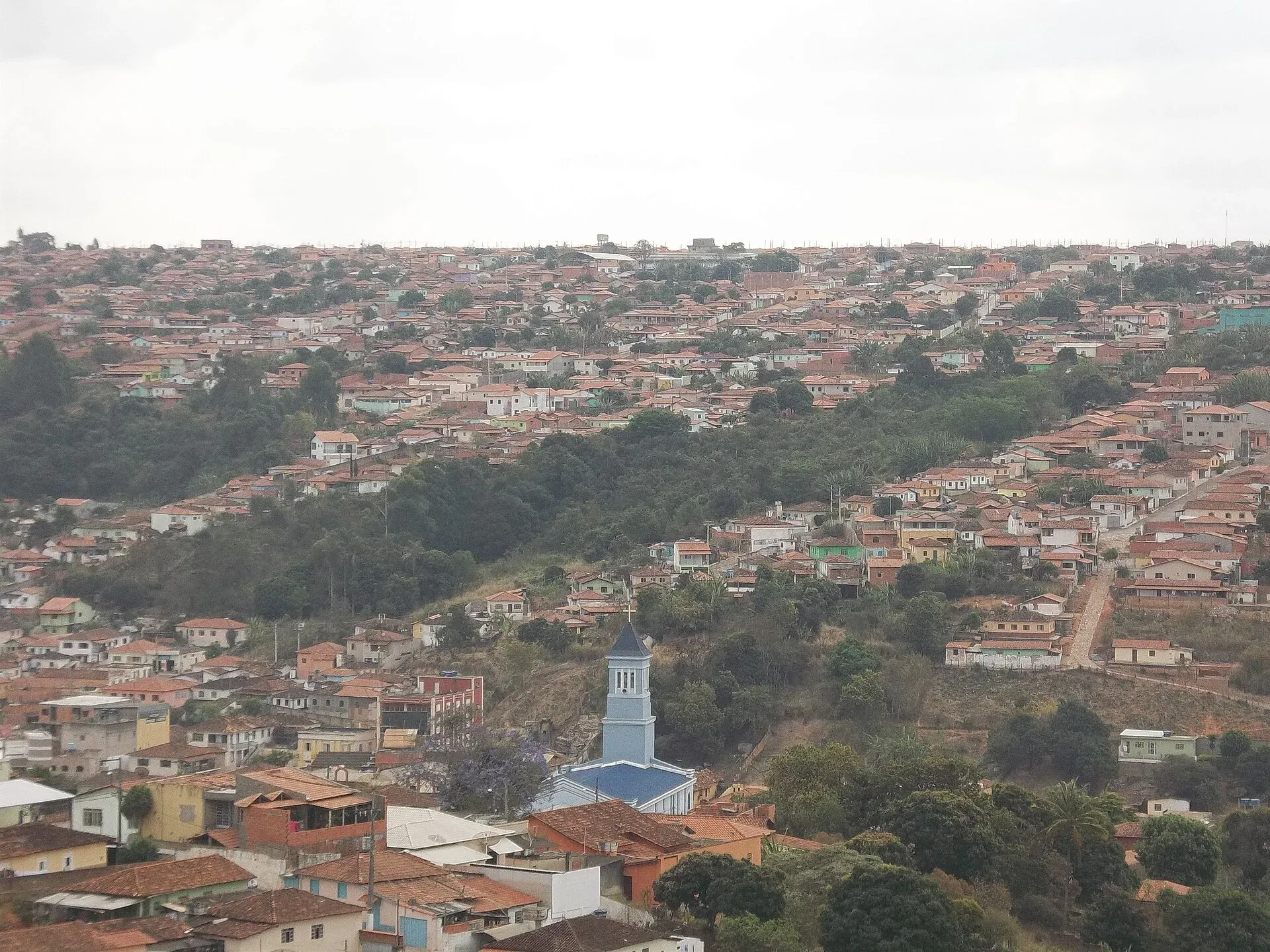 Vista da cidade de Capelinha, Minas Gerais